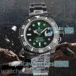 Swiss Made Rolex BLAKEN Submariner date 3135 Watch in Emerald Green Dial Matte Carbon Bezel